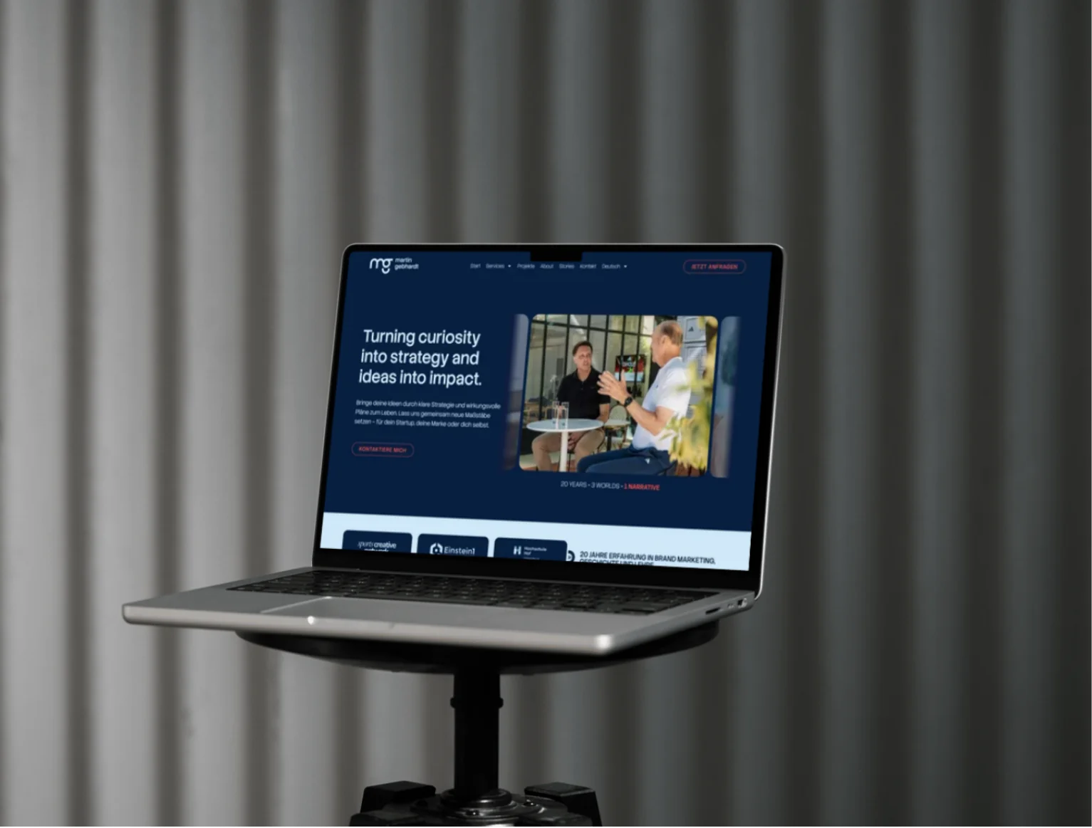 Webdesign Case von Chapter Studios: Website von Martin Gebhardt